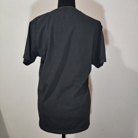 Sporty And Rich Plain T Shirt 100% Cotton Size Small Dark Grey - Picture 3 of 5